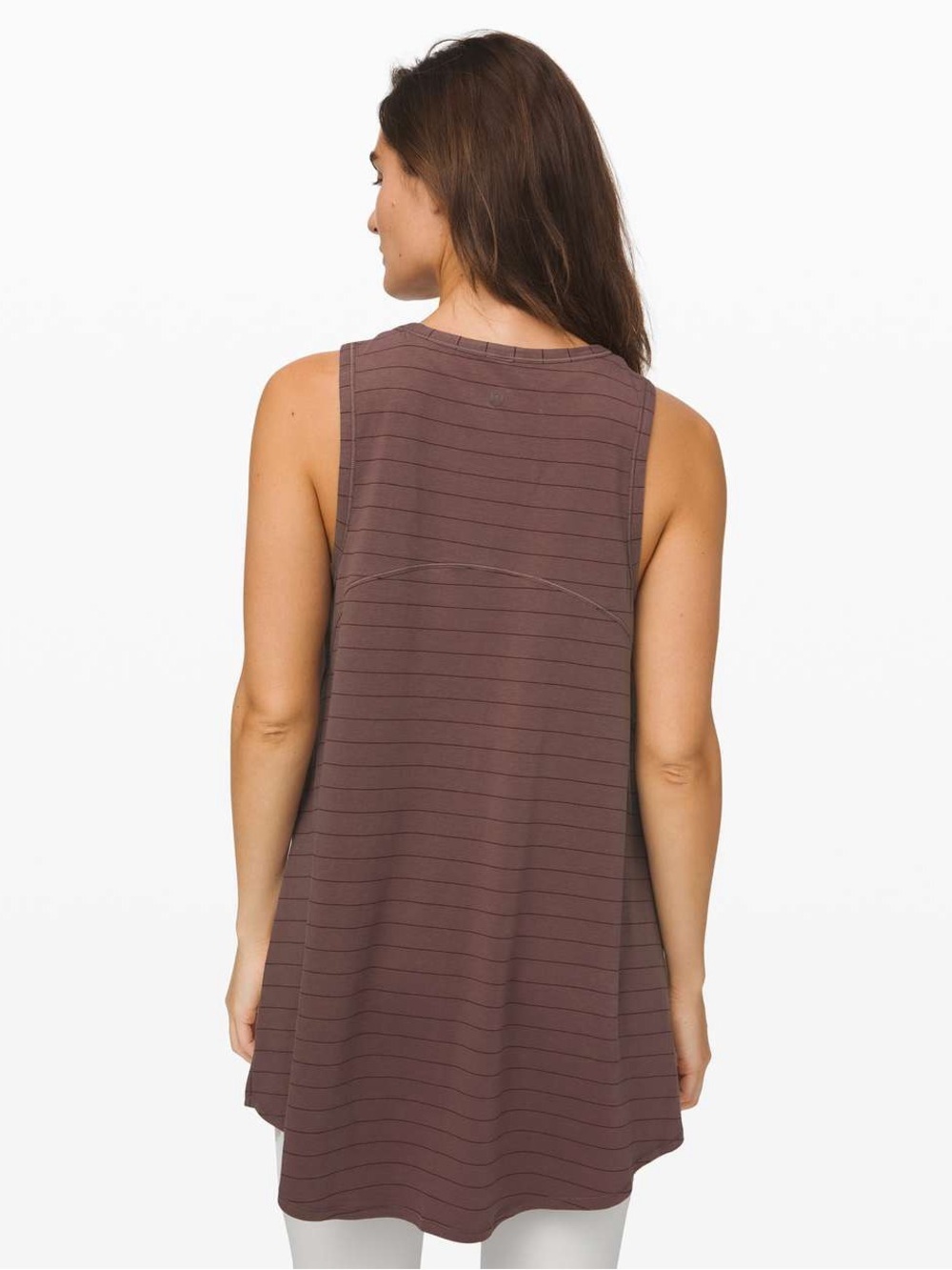 Lululemon Long for Length tank large purple pima cotton athleisure athletic - Picture 2 of 11